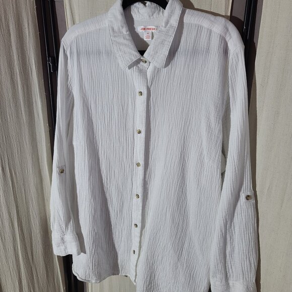 White Long-Sleeved Shirt - Picture 1 of 6